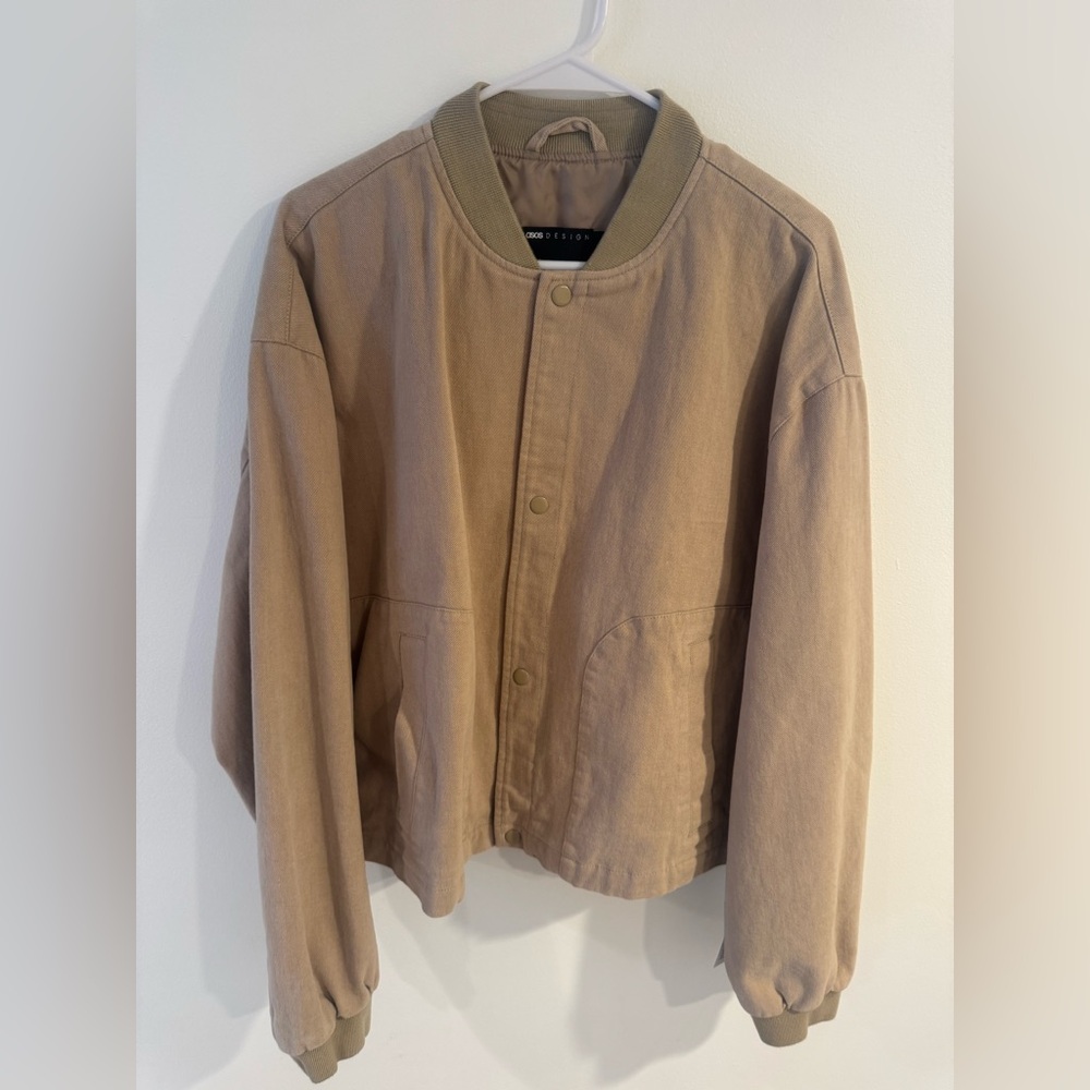 Men’s Dark Tan Bomber Jacket